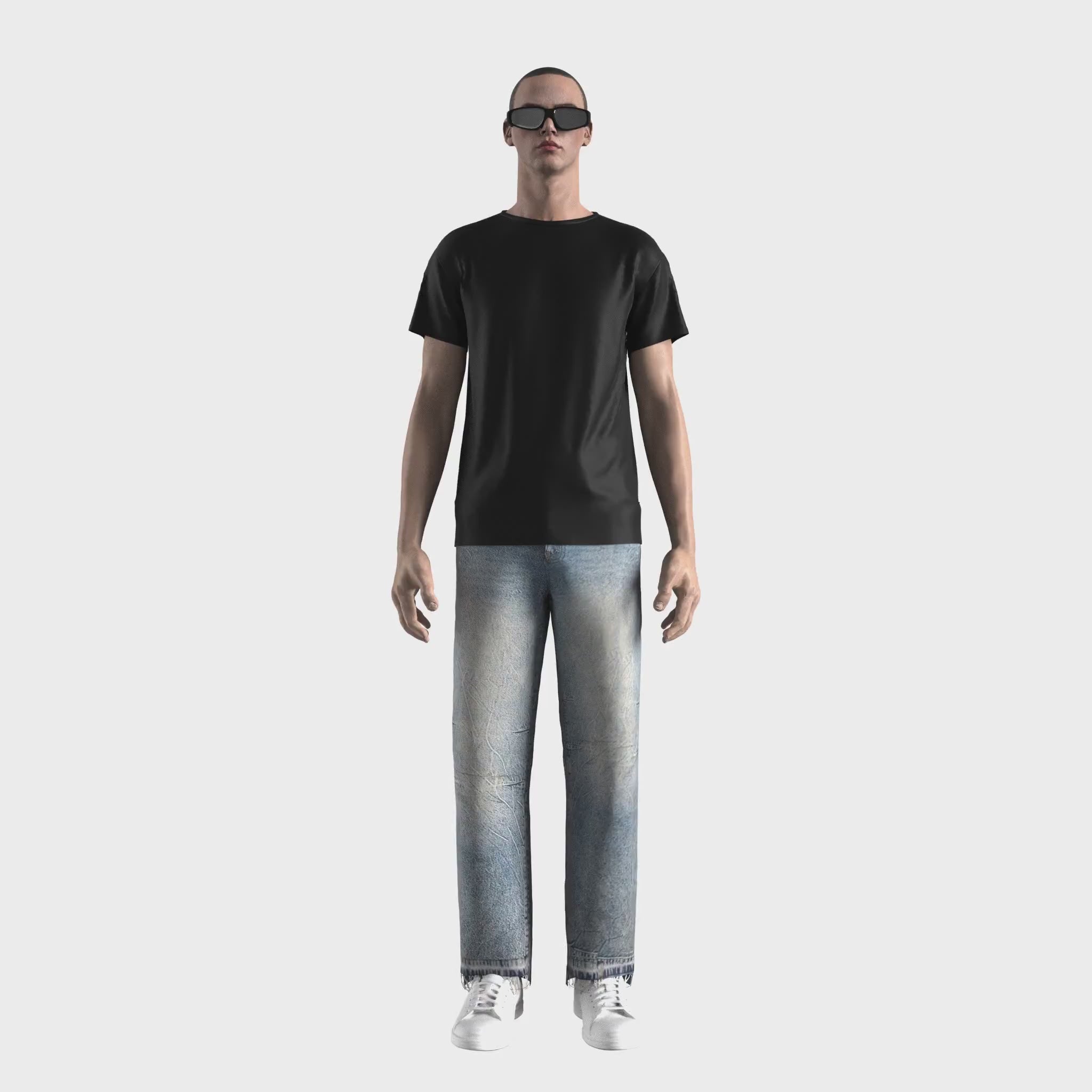 Rolled Dyed Custom Cut & Sew Made in USA T-Shirt